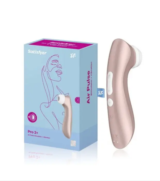 Satisfyer Pro 2+ Vibration - Klitoriskiihotin, ruusukulta