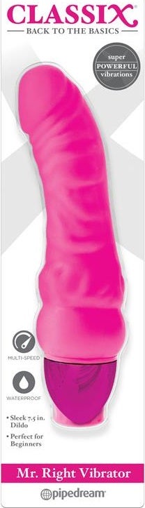 Mr. Right Classix - Vibraattori, pinkki