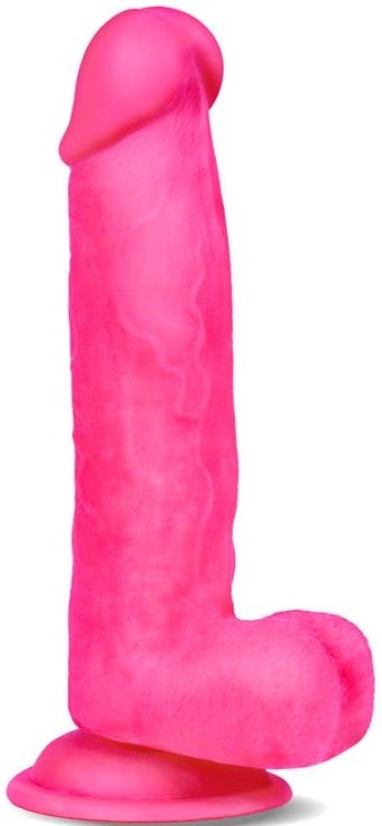 Slidy  20,3cm - Realistinen pinkki dildo liukuvalla "iholla".