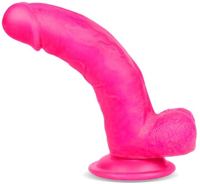 Slidy  20,3cm - Realistinen pinkki dildo liukuvalla "iholla".