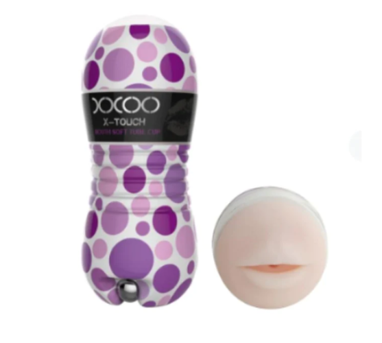 Docoo X-Touch Mouth - Masturbaattori luotivibraattorilla