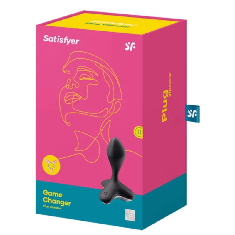 Satisfyer Game Changer - Anustappi v&auml;rin&auml;ll&auml;, musta