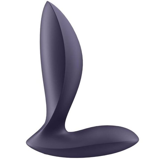 Satisfyer Power Plug - Anustappi v&auml;rin&auml;ll&auml;, violetti