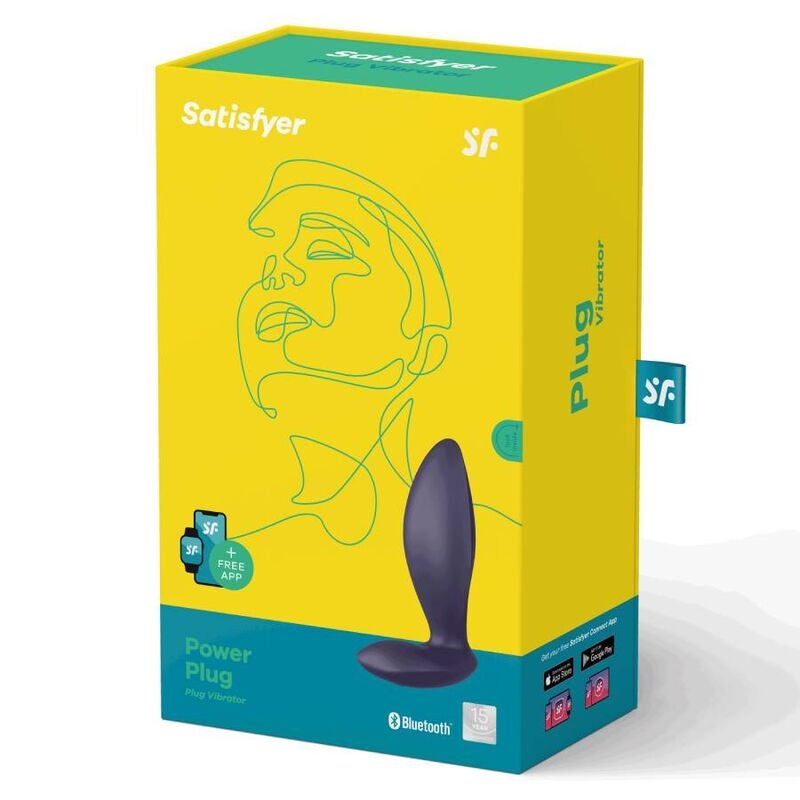 Satisfyer Power Plug - Anustappi v&auml;rin&auml;ll&auml;, violetti